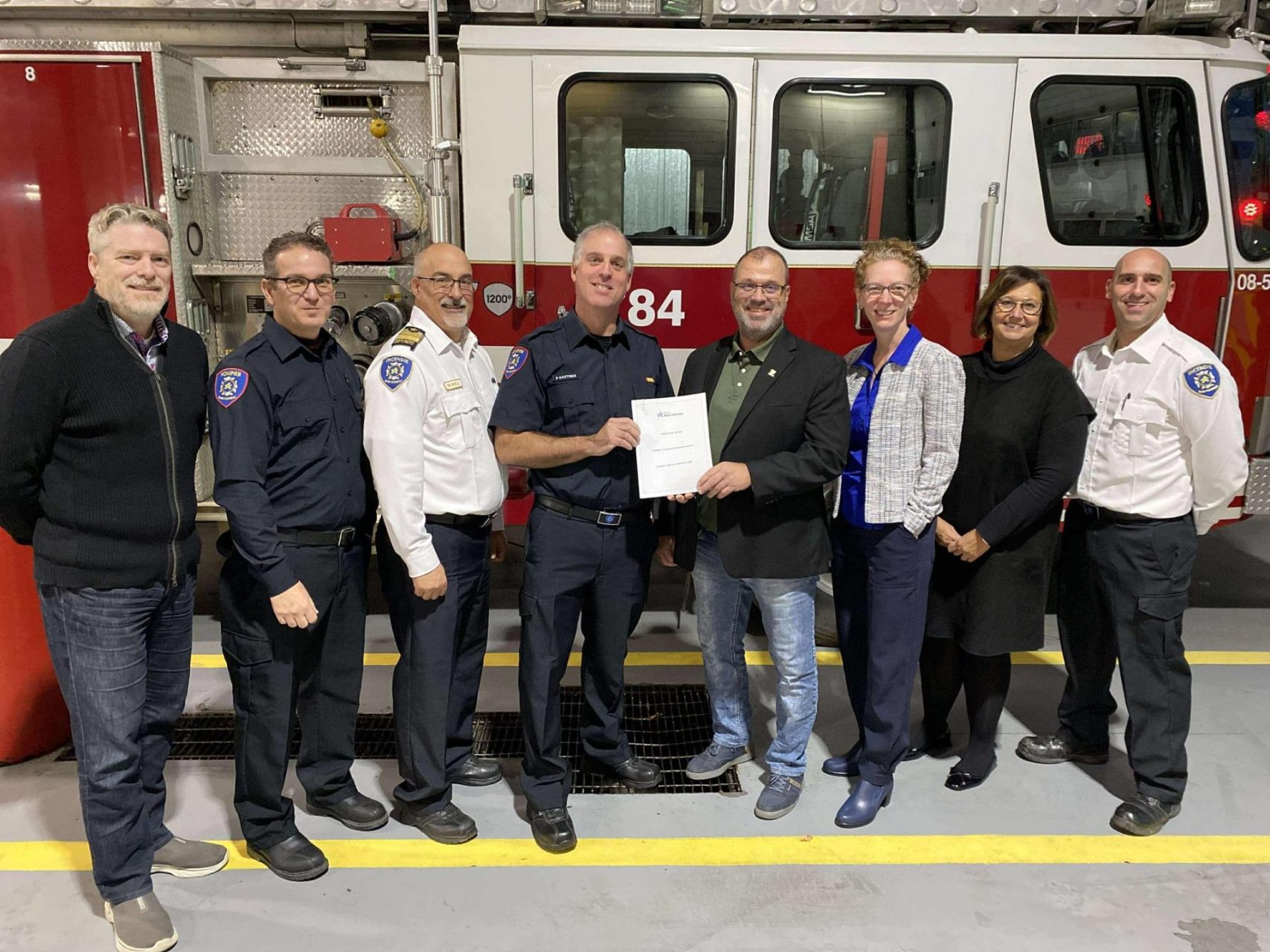 Signature du contrat de travail des pompiers et pompières à temps partiel