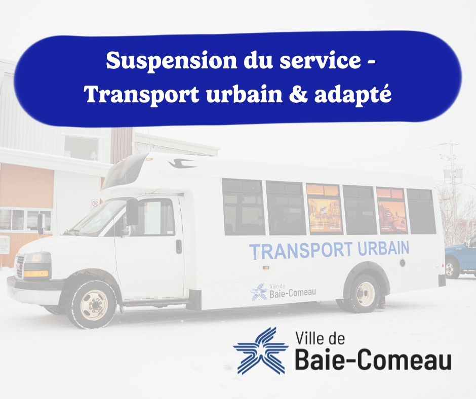 Suspension du service de transport urbain