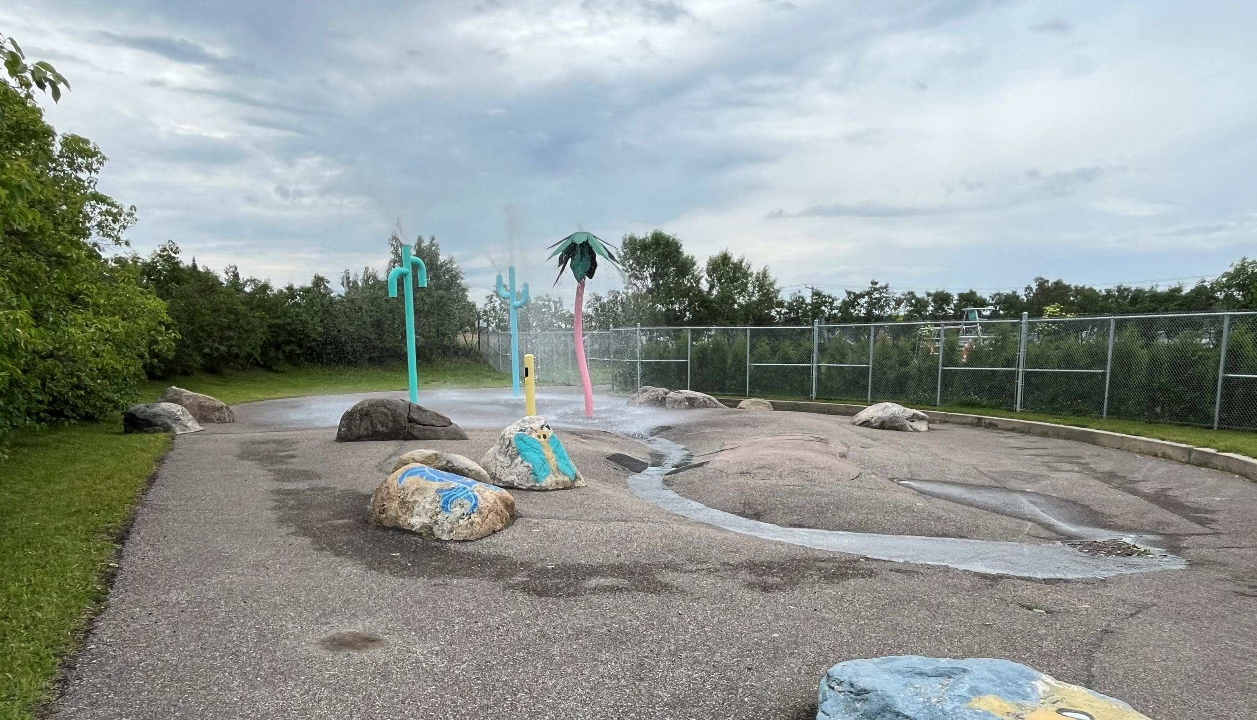 Jeux d’eau accessibles en tout temps