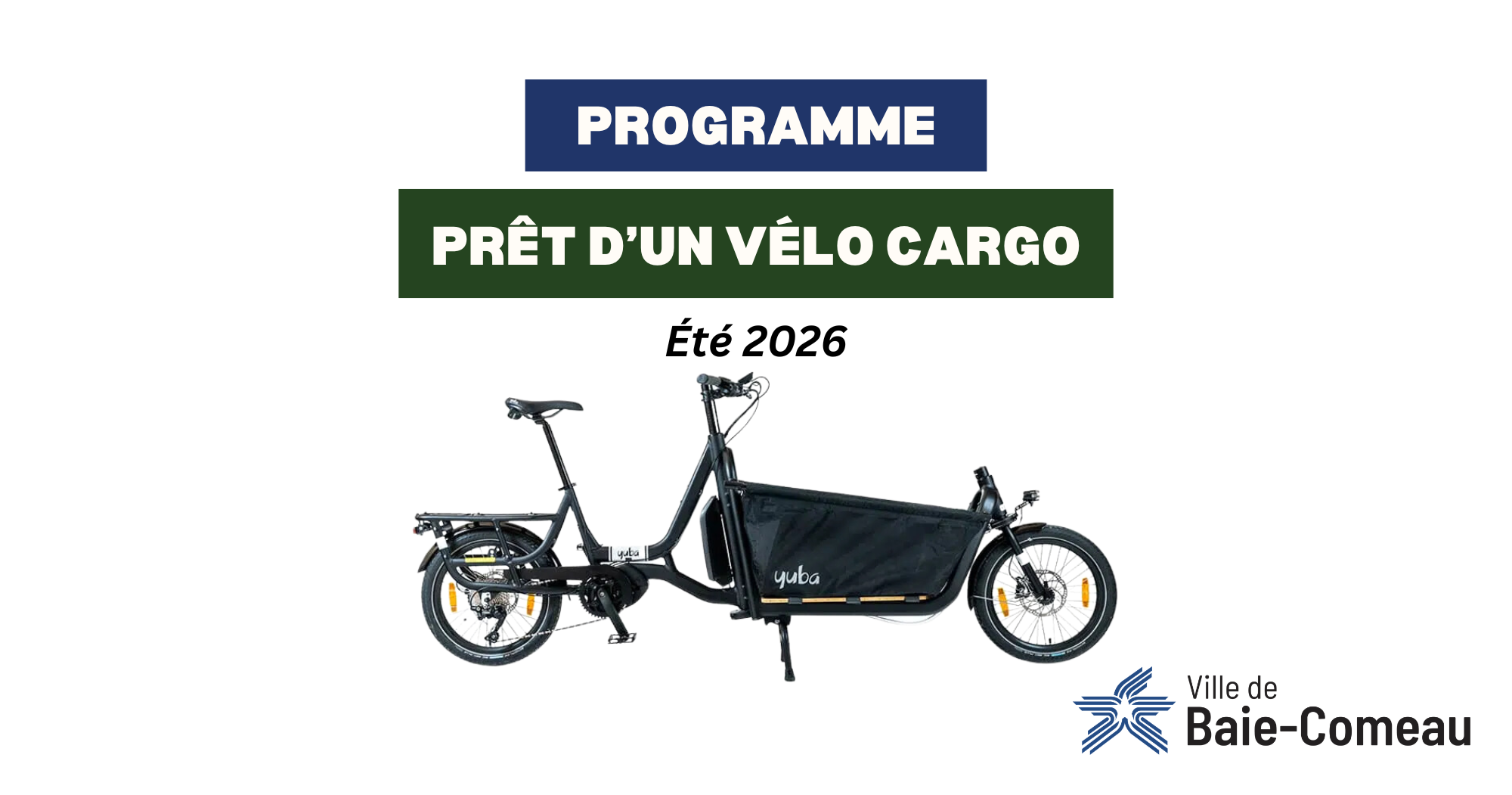 Retour du programme de prêt de vélos cargos